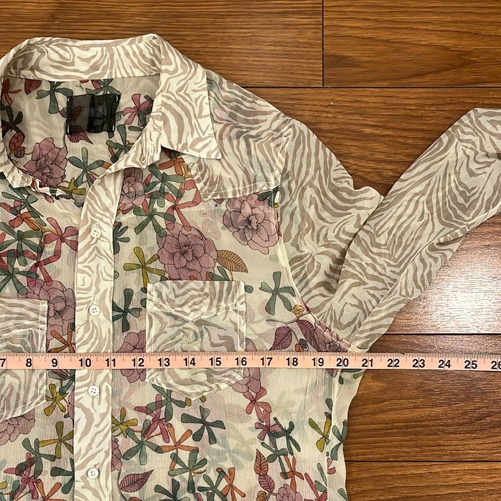 Reformation Floral Patchwork Button Down Shirt - Picture 8 of 12